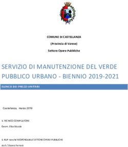 SERVIZIO DI MANUTENZIONE DEL VERDE PUBBLICO URBANO - BIENNIO 2019-2021 - biennio ...