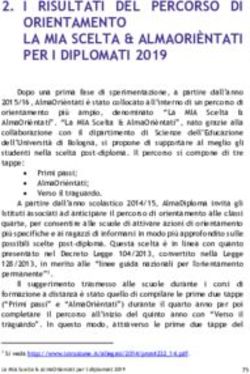 I RISULTATI DEL PERCORSO DI ORIENTAMENTO LA MIA SCELTA & ALMAORIÈNTATI PER I DIPLOMATI 2019