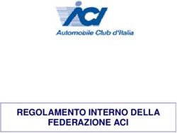 REGOLAMENTO INTERNO DELLA FEDERAZIONE ACI