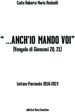 " ANCH'IO MANDO VOI" - (Vangelo di Giovanni 20, 21) Carlo Roberto Maria Redaelli - Gorizia