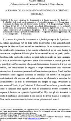LA RIFORMA DEL LICENZIAMENTO INDIVIDUALE TRA DIRITTO ED ECONOMIA ()