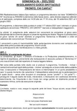 REGOLAMENTO GIOCO-SPETTACOLO 'PRONTO, CHI CANTA?'