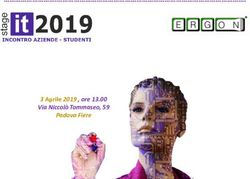 3 Aprile 2019 , ore 13.00 Via Niccolò Tommaseo, 59 Padova Fiere - ERGON Informatica