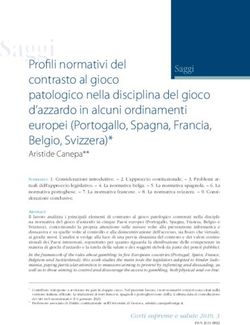 Profili normativi del contrasto al gioco patologico nella disciplina del gioco d'azzardo in alcuni ordinamenti europei Portogallo, Spagna ...