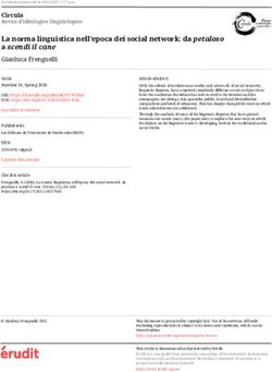 La norma linguistica nell'epoca dei social network: da petaloso a scendi il cane - Érudit