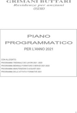 PIANO PROGRAMMATICO - GRIMANI BUTTARI