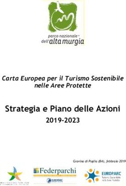 Strategia e Piano delle Azioni - 2019-2023 Carta Europea per il Turismo Sostenibile - Parco Alta Murgia