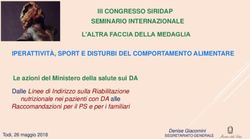 III CONGRESSO SIRIDAP SEMINARIO INTERNAZIONALE L'ALTRA FACCIA DELLA MEDAGLIA
