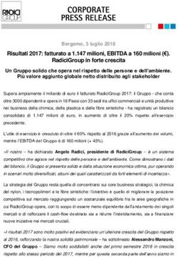 Risultati 2017: fatturato a 1.147 milioni, EBITDA a 160 milioni - RadiciGroup