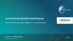 LE NOVITA' DELDECRETO SOSTEGNI-ter - A cura del Dott. Andrea Gippone - Commercialista - ODCEC ...