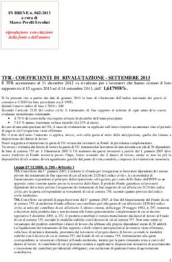 TFR - COEFFICIENTI DI RIVALUTAZIONE - SETTEMBRE 2013