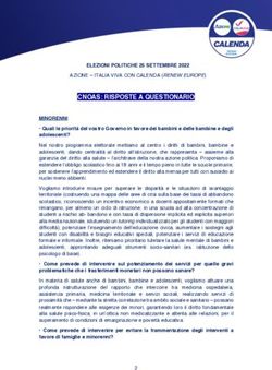 CNOAS: RISPOSTE A QUESTIONARIO