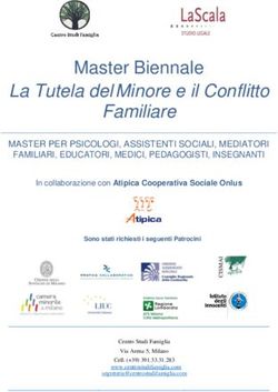 Master Biennale La Tutela del Minore e il Conflitto Familiare
