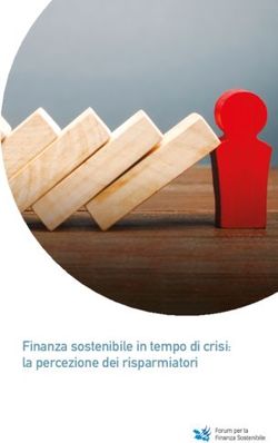 Finanza sostenibile in tempo di crisi: la percezione dei risparmiatori
