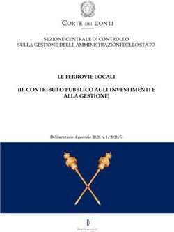LE FERROVIE LOCALI IL CONTRIBUTO PUBBLICO AGLI INVESTIMENTI E - SULLA GESTIONE DELLE AMMINISTRAZIONI DELLO STATO