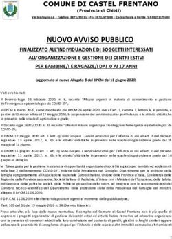 NUOVO AVVISO PUBBLICO - COMUNE DI CASTEL FRENTANO