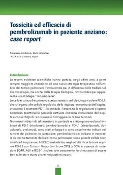 Tossicit&agrave; ed efficacia di pembrolizumab in paziente anziano: case report
