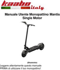 Manuale Utente Monopattino Mantis Single Motor - Leggere attentamente questo manuale PRIMA di utilizzare il tuo monopattino! - Kaabo italy