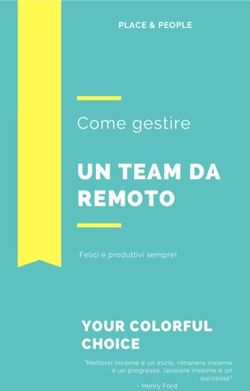 UN TEAM DA REMOTO Come gestire - YOUR COLORFUL CHOICE