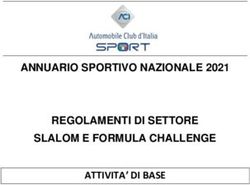 ATTIVITA' DI BASE ANNUARIO SPORTIVO NAZIONALE 2021 REGOLAMENTI DI SETTORE SLALOM E FORMULA CHALLENGE - ACI Sport