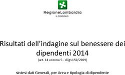 Risultati dell'indagine sul benessere dei dipendenti 2014 - sintesi dati Generali, per Area e tipologia di dipendente