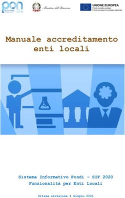 Manuale accreditamento enti locali - Sistema Informativo Fondi - SIF 2020 Funzionalit&agrave; per Enti Locali - Miur
