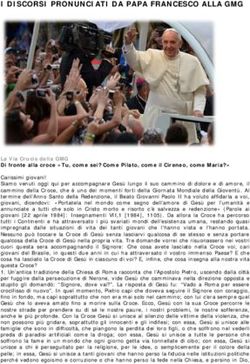 I DISCORSI PRONUNCIATI DA PAPA FRANCESCO ALLA GMG