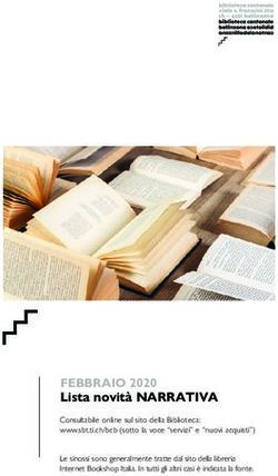 FEBBRAIO 2020 Lista novità NARRATIVA - Sistema bibliotecario ...