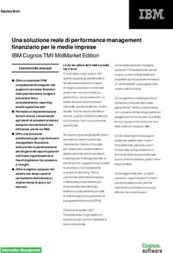 Una soluzione reale di performance management finanziario per le medie imprese IBM Cognos TM1 MidMarket Edition