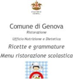 Comune di Genova Ricette e grammature Menu ristorazione scolastica - Ristorazione - Comune ...