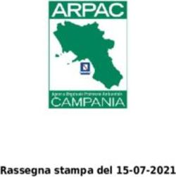 Rassegna stampa del 15-07-2021 - Arpa Campania
