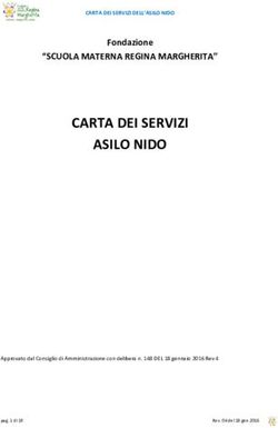 CARTA DEI SERVIZI ASILO NIDO - "SCUOLA MATERNA REGINA MARGHERITA" Fondazione CARTA DEI SERVIZI DELL'ASILO NIDO - Scuola Regina Margherita