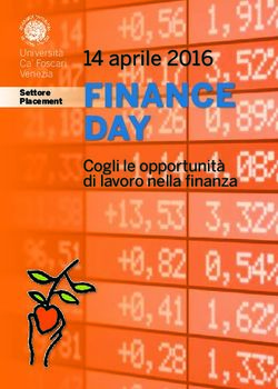 Finance day 14 aprile 2016 - Cogli le opportunità di lavoro nella finanza - Ca' Foscari