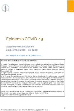 Epidemia COVID-19 Aggiornamento nazionale 29 dicembre 2020 - ore 12:00 - Epidemia ...