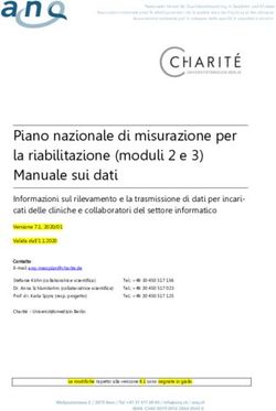 Piano nazionale di misurazione per la riabilitazione (moduli 2 e 3) Manuale sui dati - ANQ