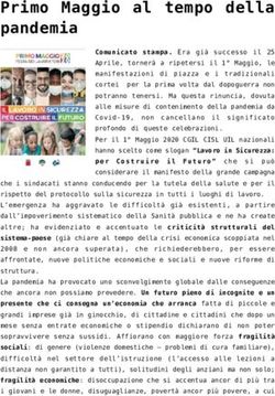 Primo Maggio al tempo della pandemia