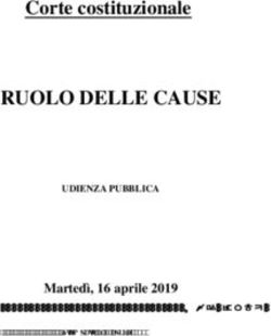 RUOLO DELLE CAUSE Corte costituzionale