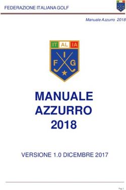MANUALE AZZURRO 2018 VERSIONE 1.0 DICEMBRE 2017 - FEDERAZIONE ITALIANA GOLF