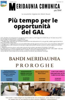 Pi&ugrave; tempo per le opportunit&agrave; del GAL - GAL Meridaunia