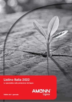 Listino Italia 2022 Lo specialista nella protezione del legno Valido dal 1 gennaio