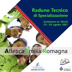 Atletica Emilia Romagna - Raduno Tecnico di Specializzazione - FIDAL