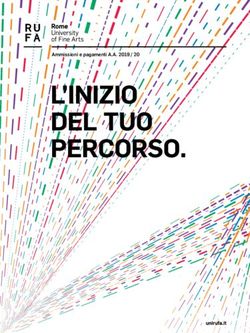 L'INIZIO DEL TUO PERCORSO - Ammissioni e pagamenti A.A. 2019 / 20 - RUFA