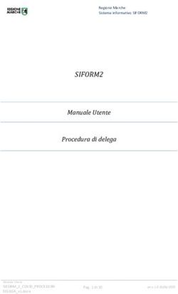 SIFORM2 Manuale Utente Procedura di delega - Regione Marche