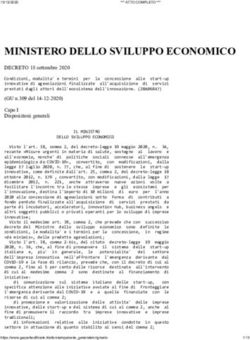 MINISTERO DELLO SVILUPPO ECONOMICO - DECRETO 18 settembre 2020 - Invitalia