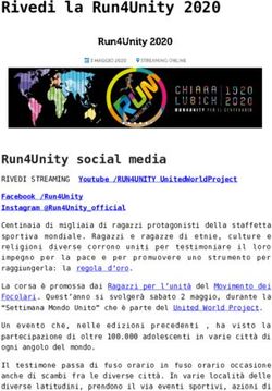 RIVEDI LA RUN4UNITY 2020 - RUN4UNITY SOCIAL MEDIA