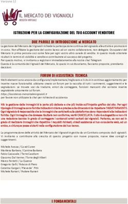 ISTRUZIONI PER LA CONFIGURAZIONE DEL TUO ACCOUNT VENDITORE DUE PAROLE DI INTRODUZIONE al MERCATO