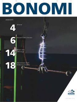 BONOMI 14 18 - HIGHLIGHTS Editorial Bonomi's Sales Directors What's new: OPP charge