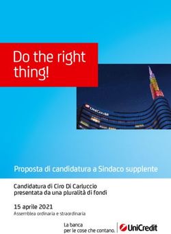 Proposta di candidatura a Sindaco supplente - Candidatura di Ciro Di Carluccio presentata da una pluralit&agrave; di fondi 15 aprile 2021 - UniCredit Group