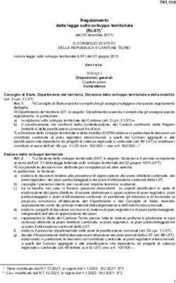 Regolamento della legge sullo sviluppo territoriale