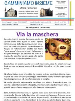 Via la maschera - Unit&agrave; Pastorale di Pozzo e Bettola